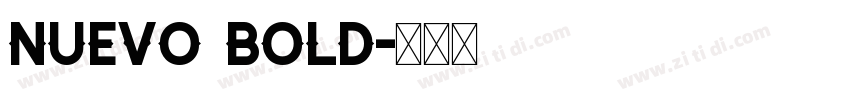 Nuevo Bold字体转换